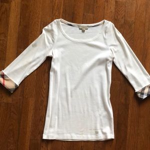 Burberry Brit 3/4 Sleeve Knit Top